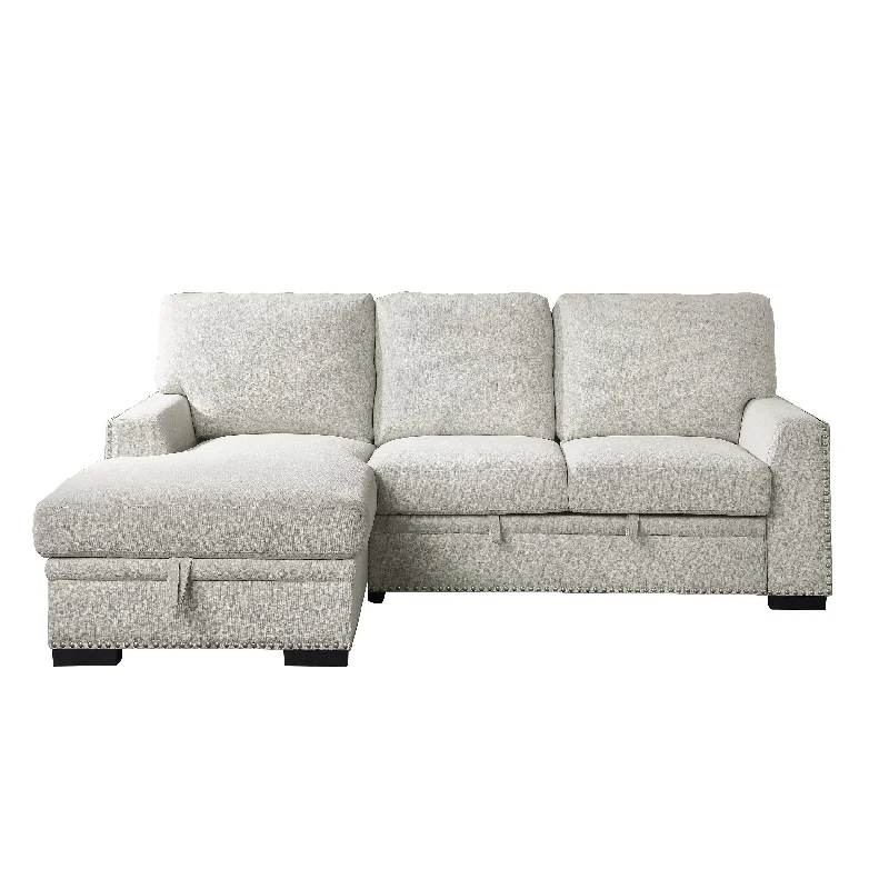 Morelia Beige LAF Storage Sleeper Sofa Chaise