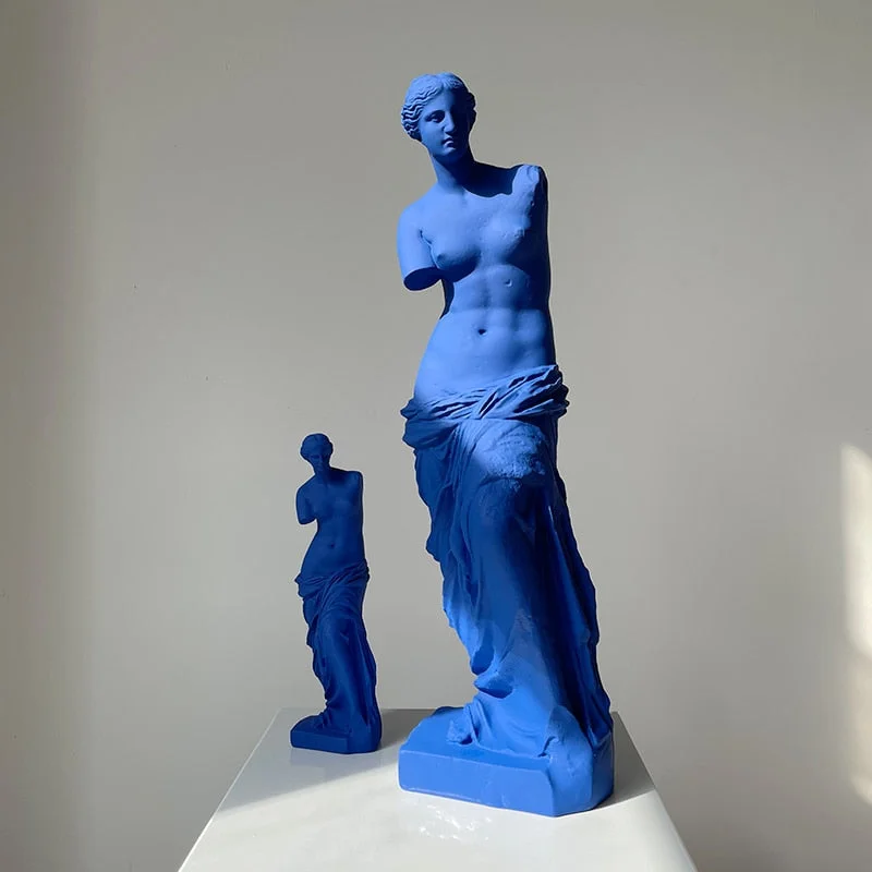 Blue Broken Arm Venus Sculpture Ornament