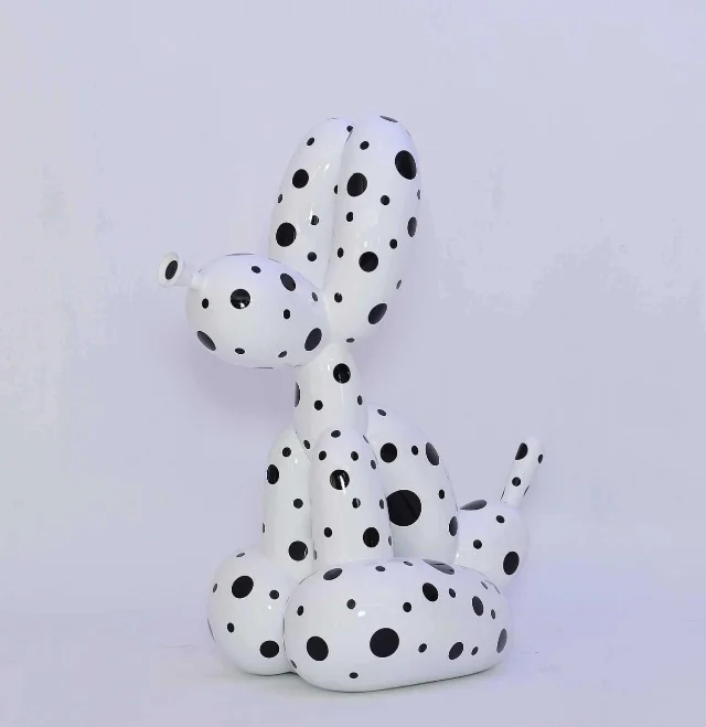 Black Dots White Dog