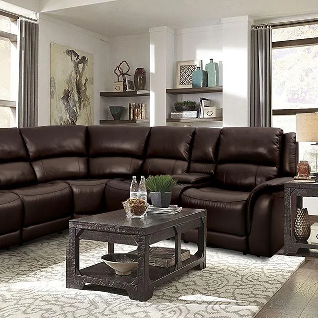 GORGIUS Power Sectional, Espresso