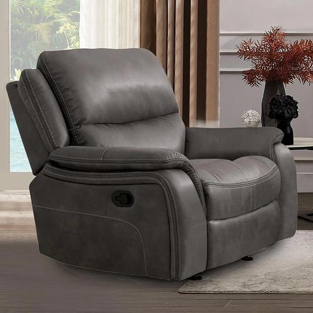 HENRICUS Glider Recliner, Dark Gray