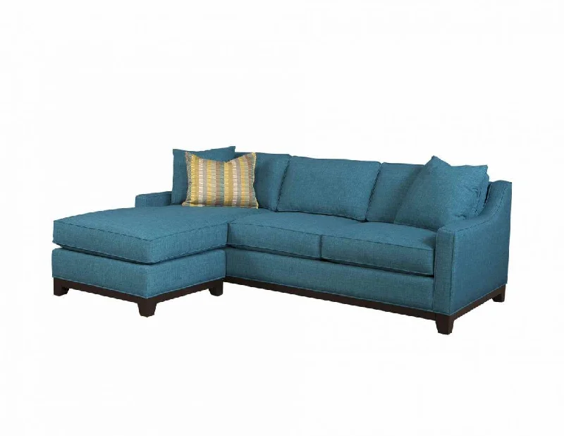 Jonathan Louis Janet Blue Sofa Chaise