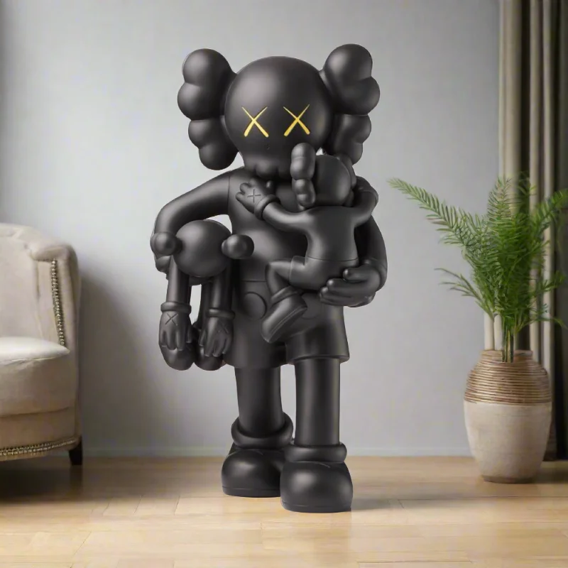 Kaws Clean Slate Black Statue Sculpture