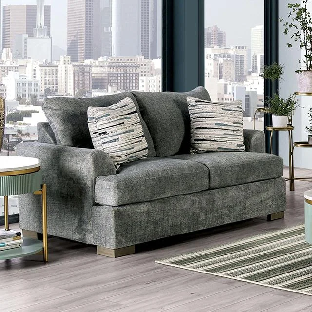 LEYTONSTONE Loveseat, Gray