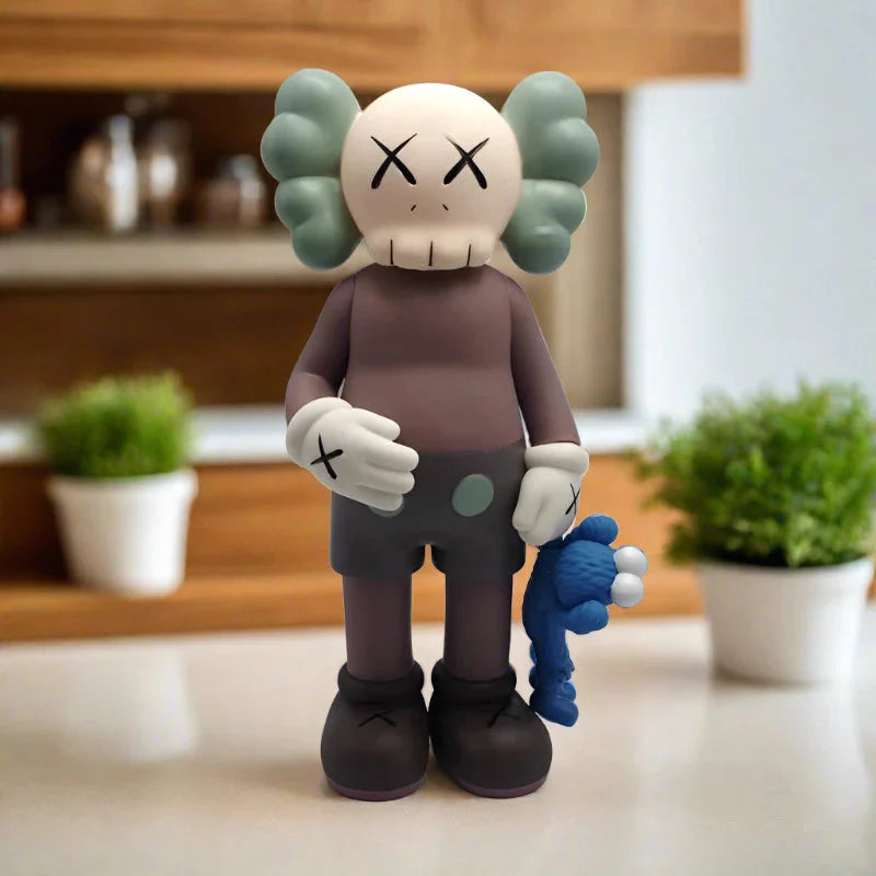 Mini KAWS Gone Maroon Statue Sculpture 36cm