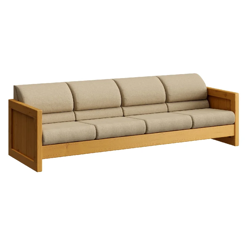 Sofa, 4 Seats, Attached Back Cushions