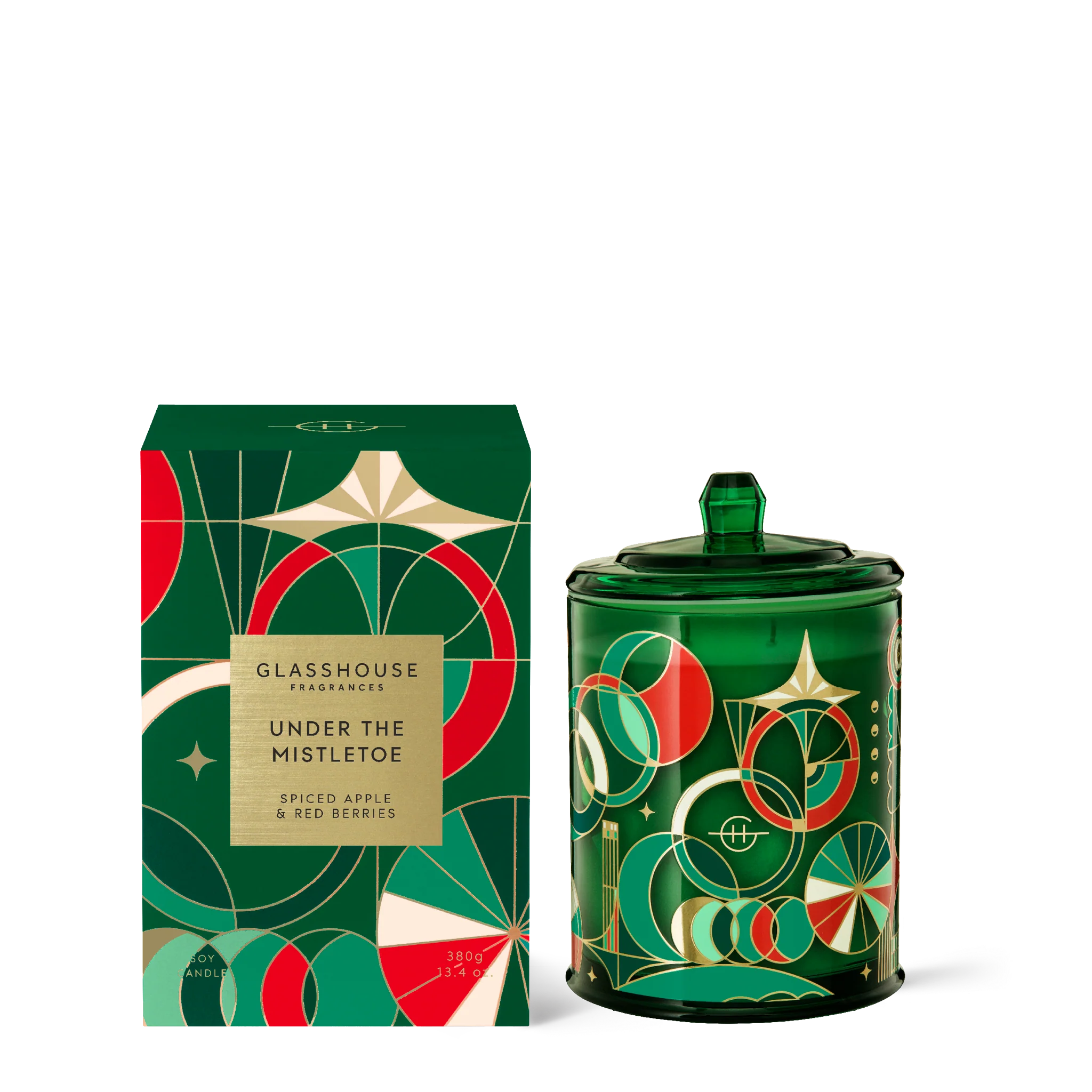 Glasshouse Fragrances - Under The Mistletoe Triple Scented Candle