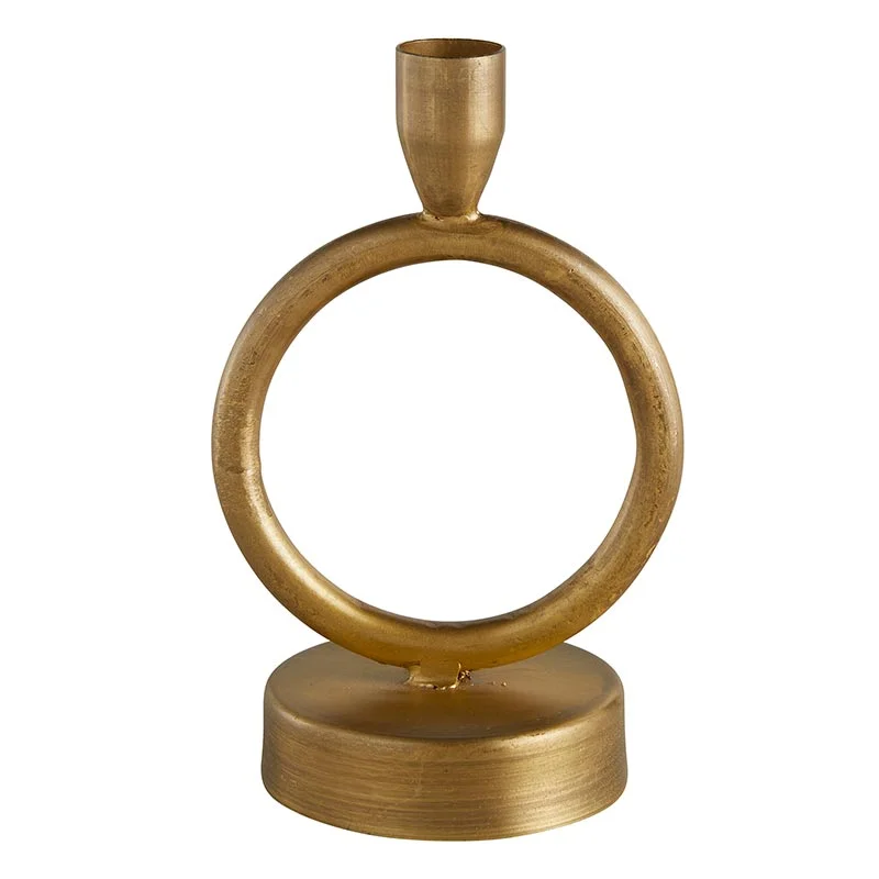 47th & Main - Brass Finish Donut Candleholder