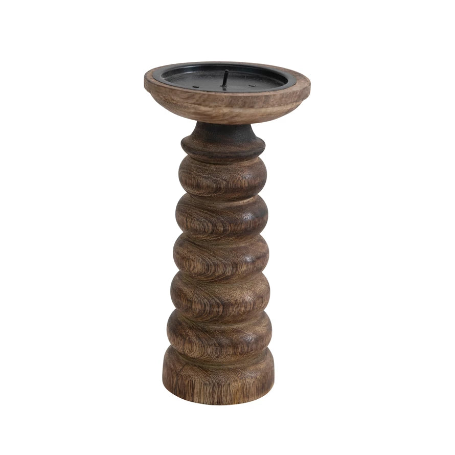 Bloomingville - Mango Wood Candle Holder