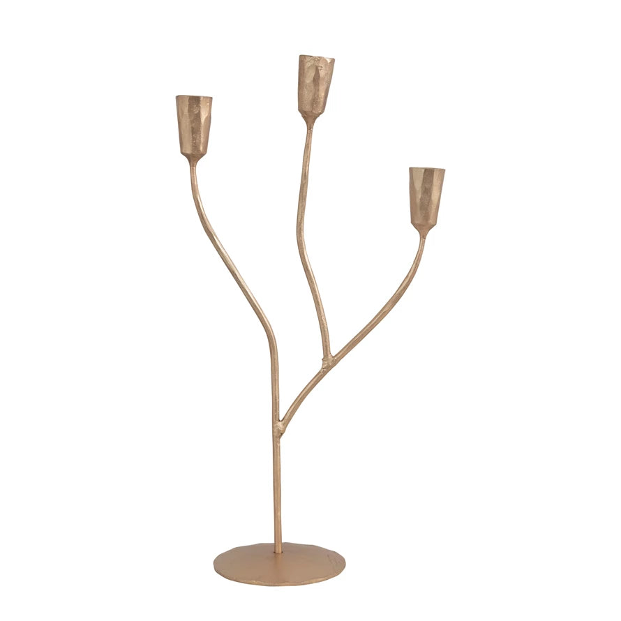 Creative Co-op - Hand-Forged Metal Candelabra