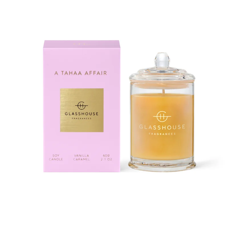 Glasshouse Fragrances - A Tahaa Affair Triple Scented Small Candle