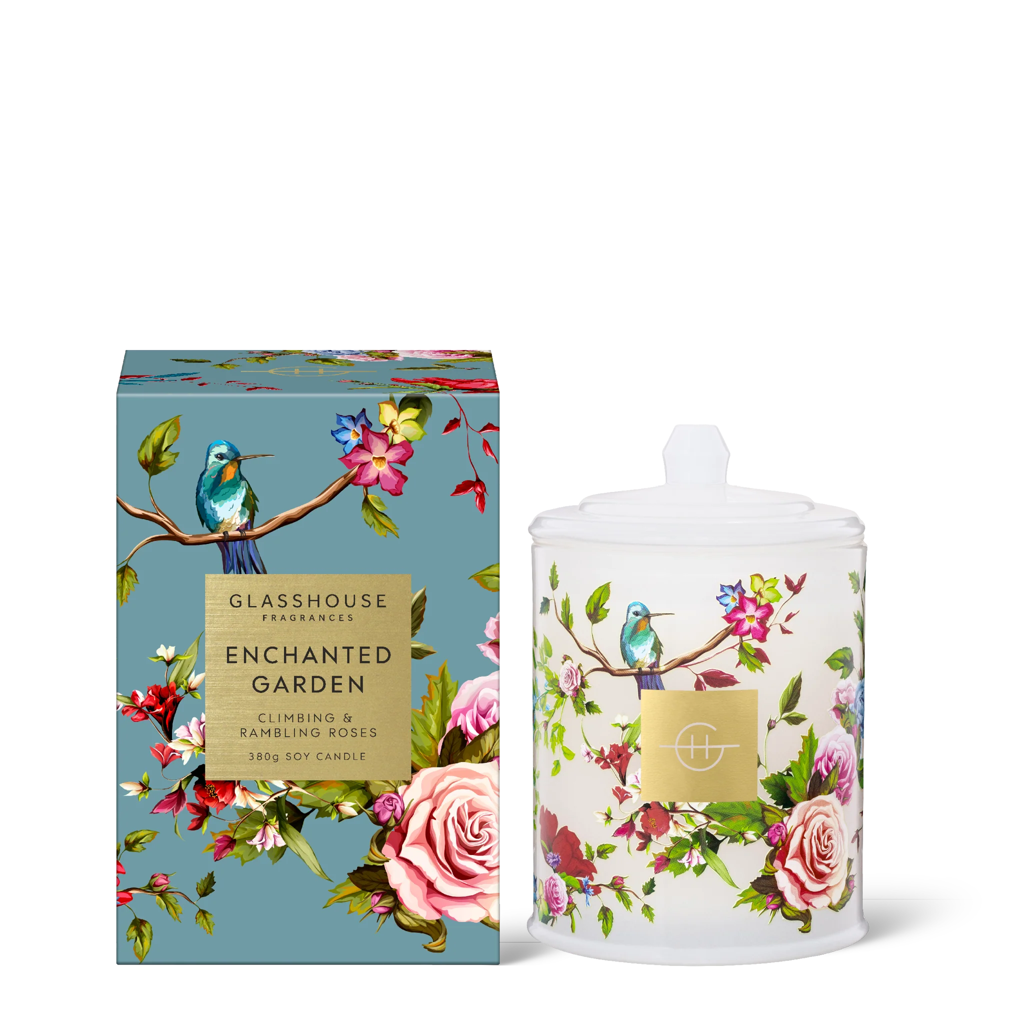 Glasshouse Fragrances - Enchanted Garden Triple Scented Candle