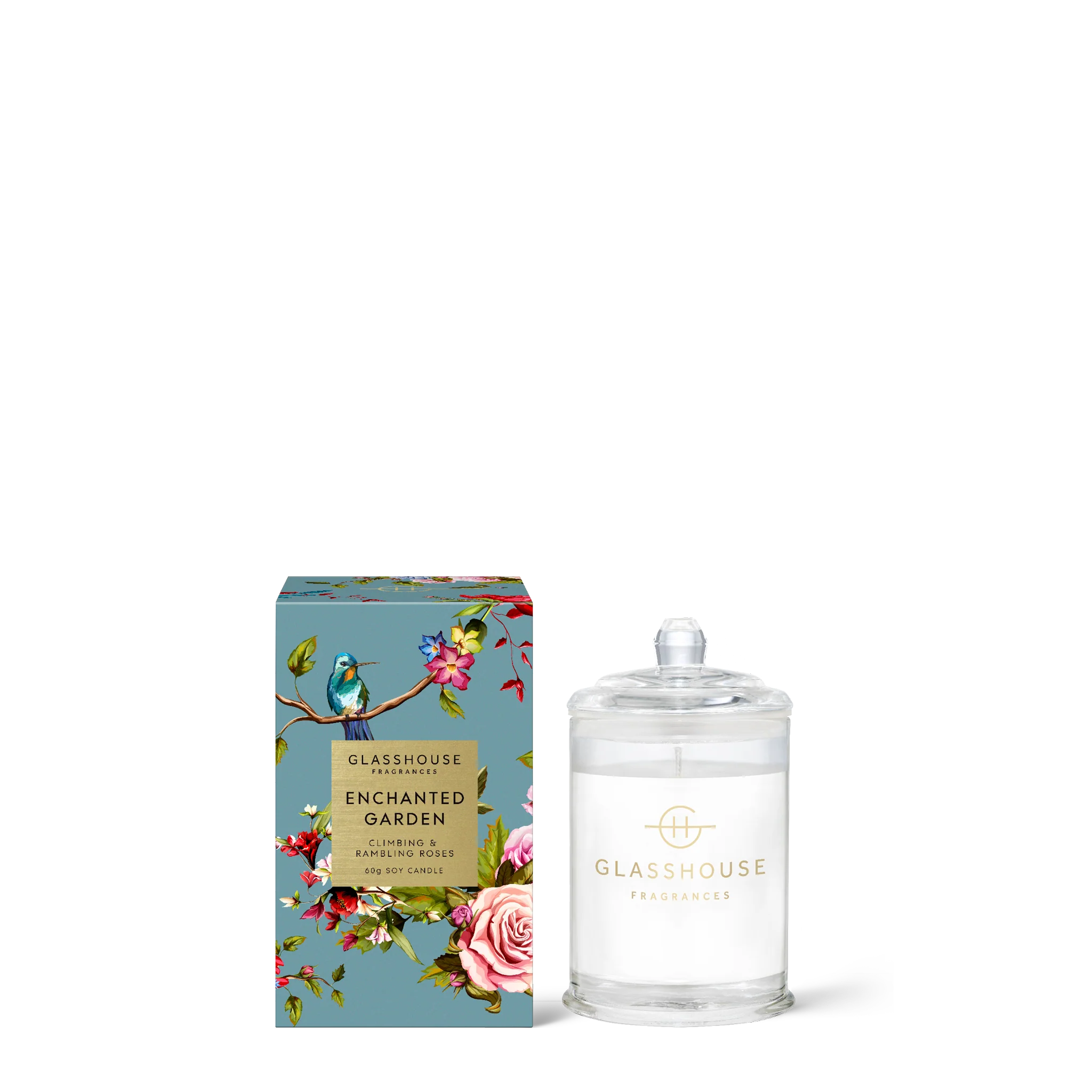 Glasshouse Fragrances - Enchanted Garden Triple Scented Small Candle