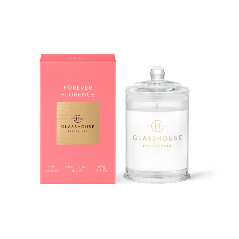 Glasshouse Fragrances - Forever Florence Triple Scented Small Candle