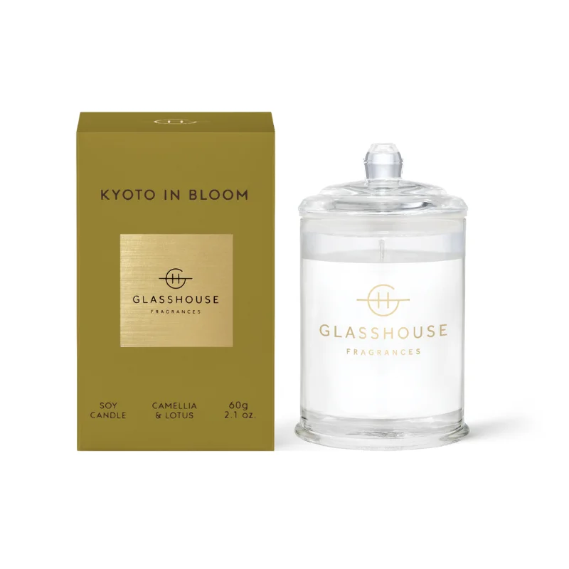 Glasshouse Fragrances - Kyoto In Bloom Triple Scented Small Candle