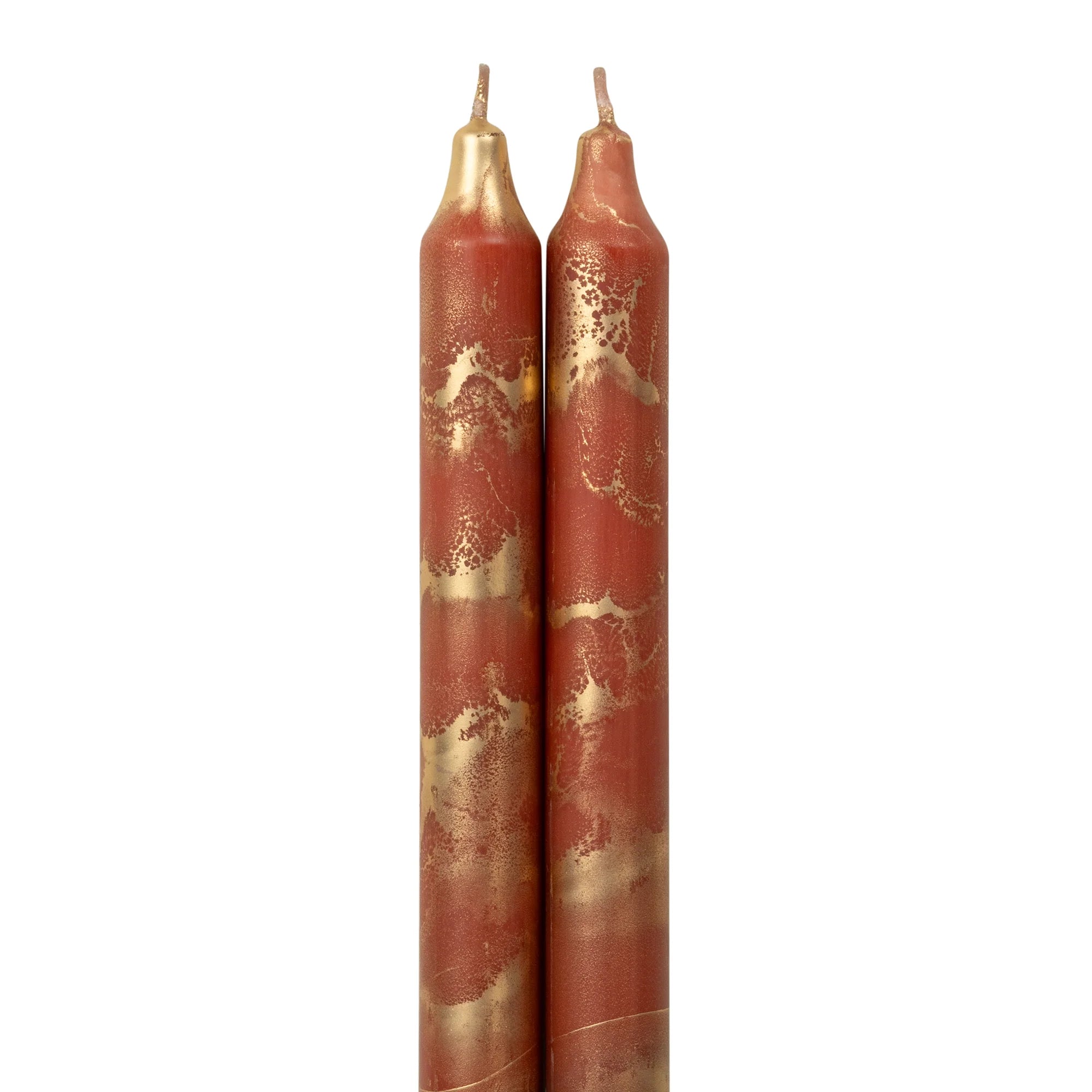 Northern Lights Candles - Terracotta with Gold Tapers