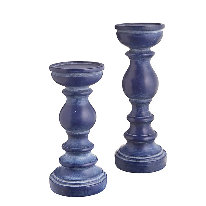 RAZ Imports - Cobalt Candle Holders