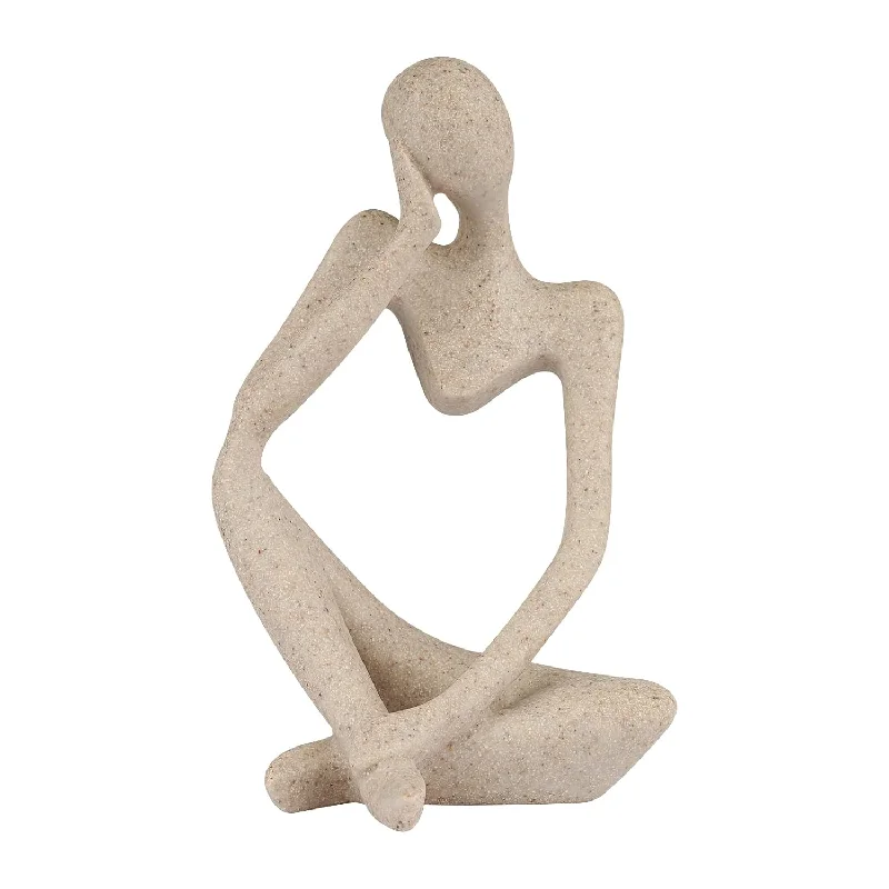 Sandstone Resin Thinker Style Abstract Sculpture Statue Collectible Figurines