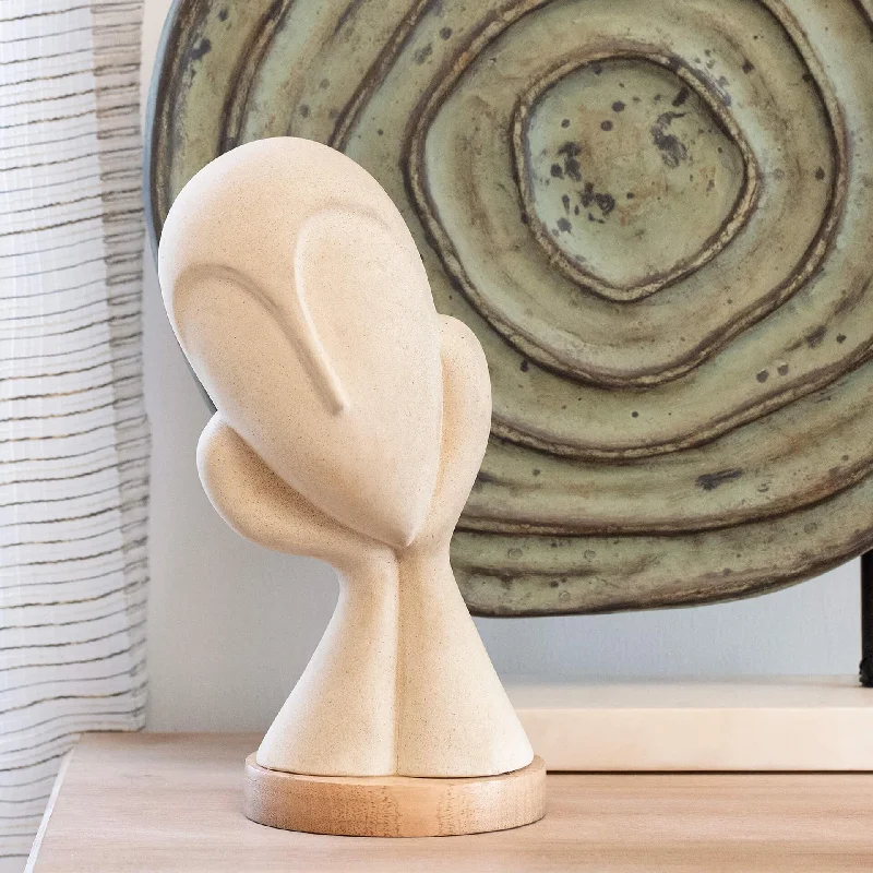 Spellbound Face Ceramic Sculpture