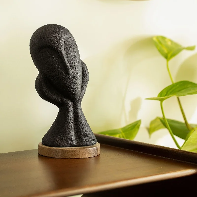 Spellbound Face Ecomix Sculpture - Black