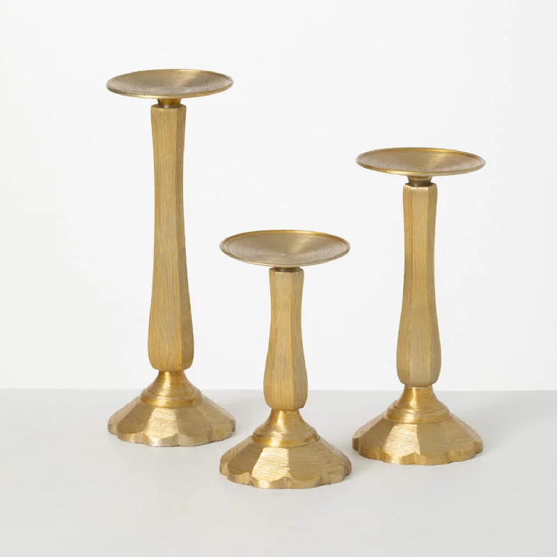 Sullivans - Classic Gilded Pillar Holder