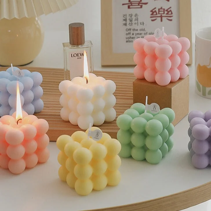 Bubble Cube Decorative Candles