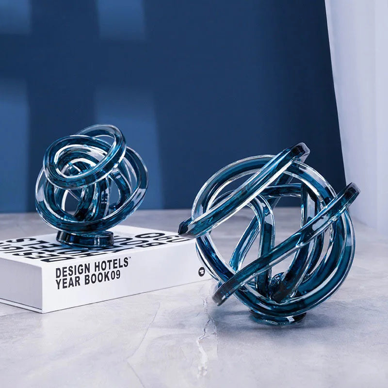 Twisted Coil Glass Sculpture