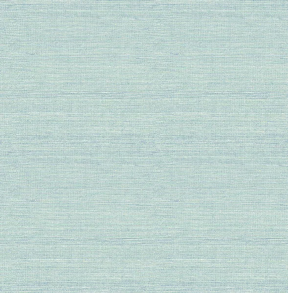 Agave Aqua Faux Grasscloth Wallpaper