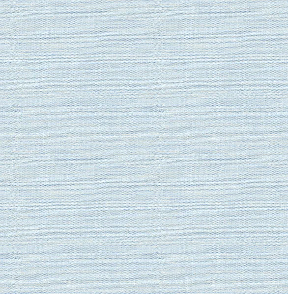 Agave Blue Faux Grasscloth Wallpaper