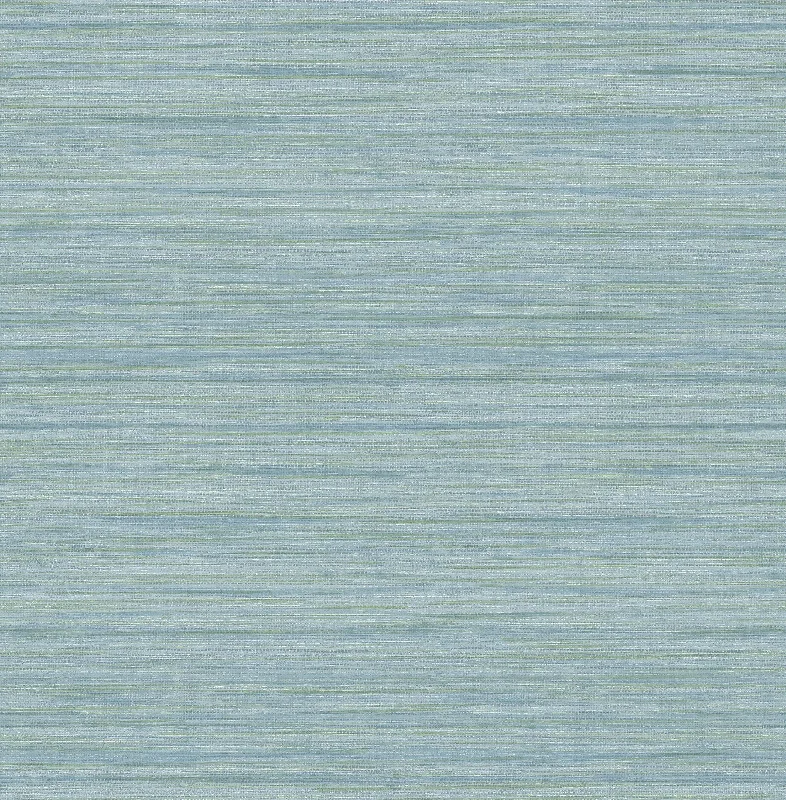 Barnaby Faux Grasscloth Wallpaper in Light Blue from the Scott Living Collection