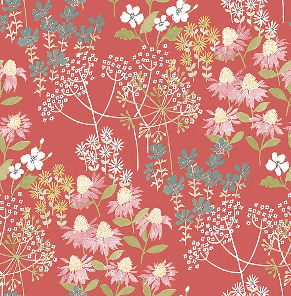 Cultivate Red Springtime Blooms Wallpaper