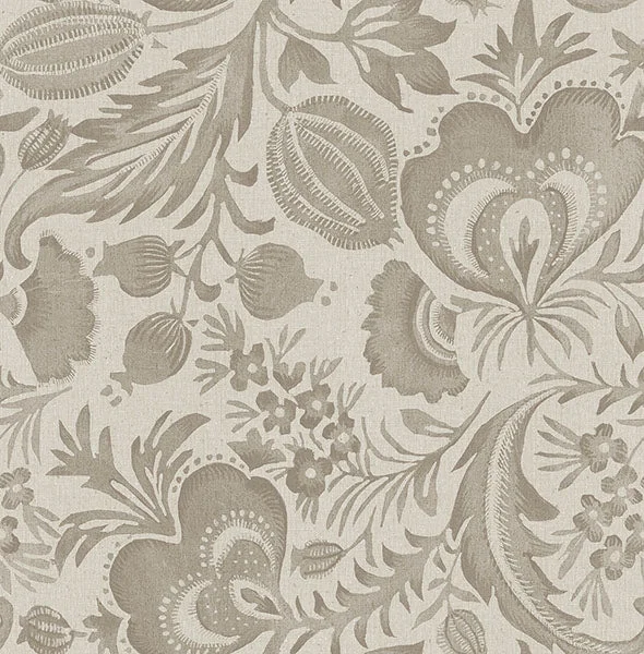 Culver Light Brown Jacobean Wallpaper by Scott Living