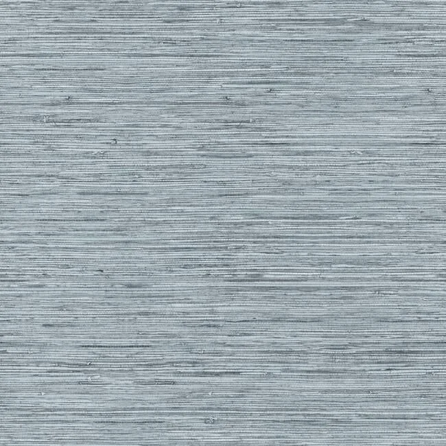 Faux Weave Grasscloth Peel & Stick Wallpaper in Blue and Grey