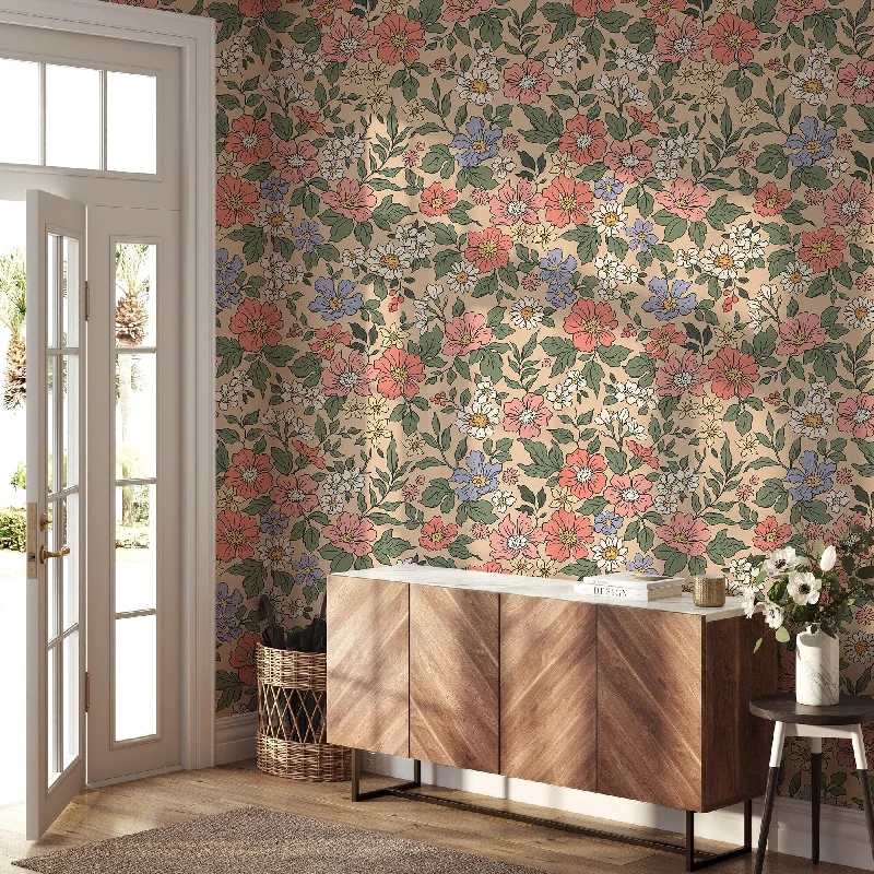 Floral Wall Mural Wallpaper