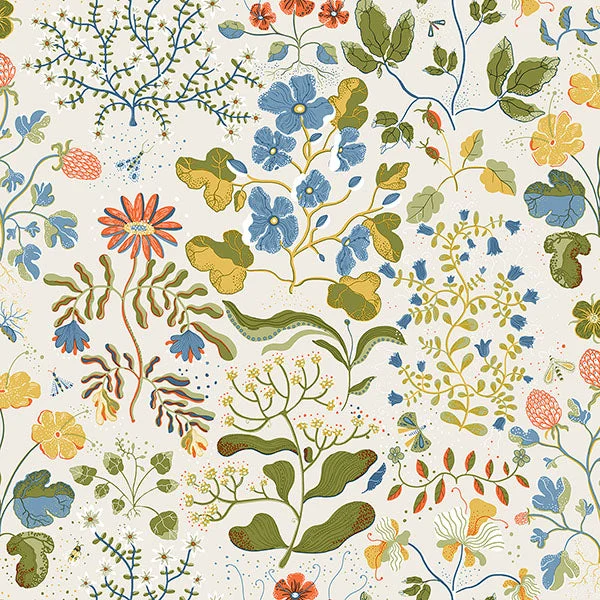 Groh Green Floral Wallpaper