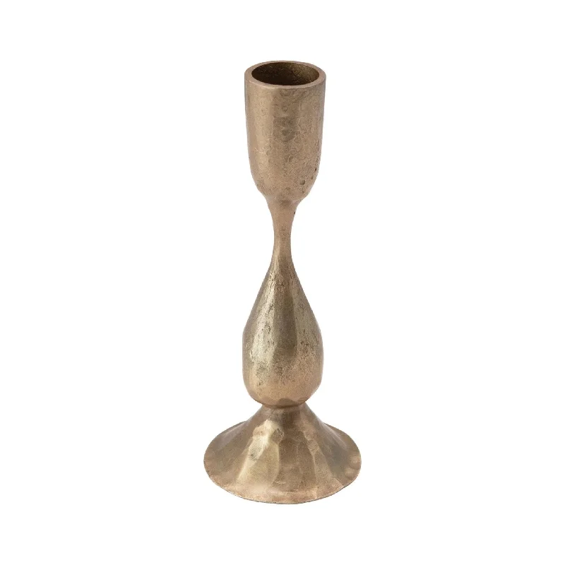 Haze Hand Foraged Metal Taper Candle Holder