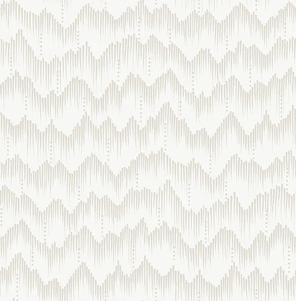 Holmby Bone Brushstroke Zigzag Wallpaper by Scott Living