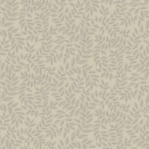 Lindlöv Taupe Leafy Vines Wallpaper