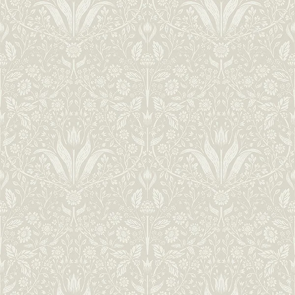 Mara Beige Tulip Ogee Wallpaper