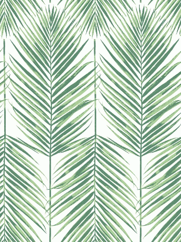 Paradise Wallpaper in Greenery from the Beach House Collection