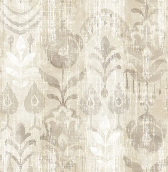 Pavord Neutral Floral Shibori Wallpaper