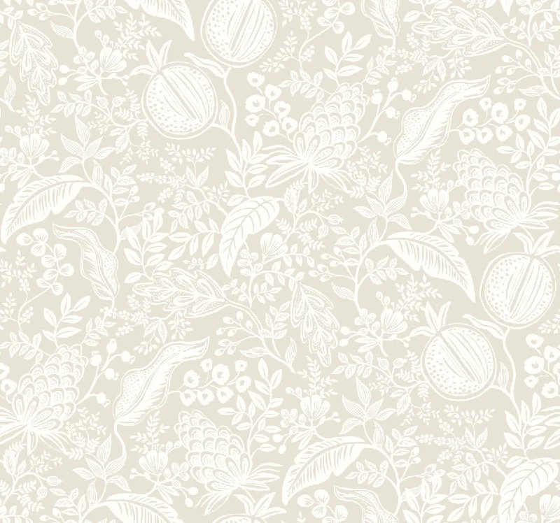 Pomegranate Wallpaper in Beige/White from the Rifle Paper Co. 2nd Edition