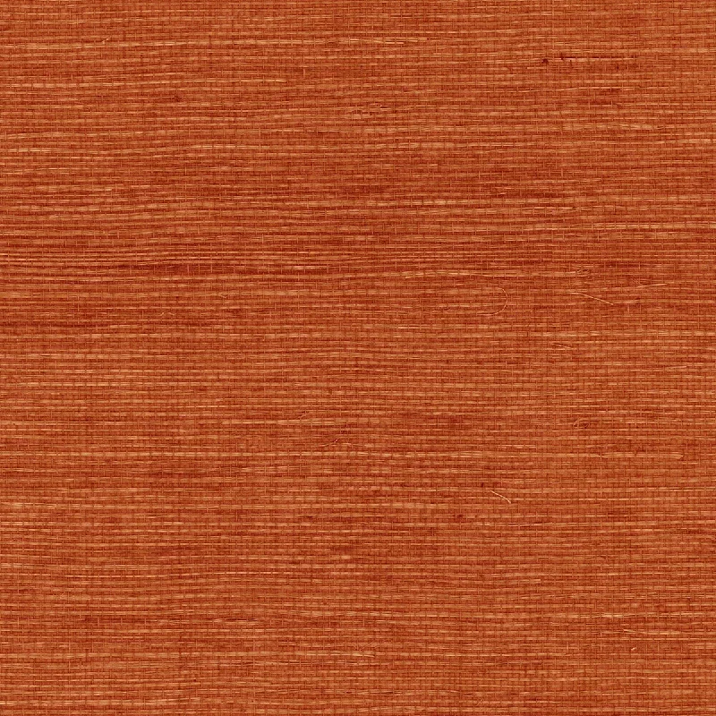 Sisal Grasscloth Wallpaper in Blood Orange from the Luxe Retreat Collection