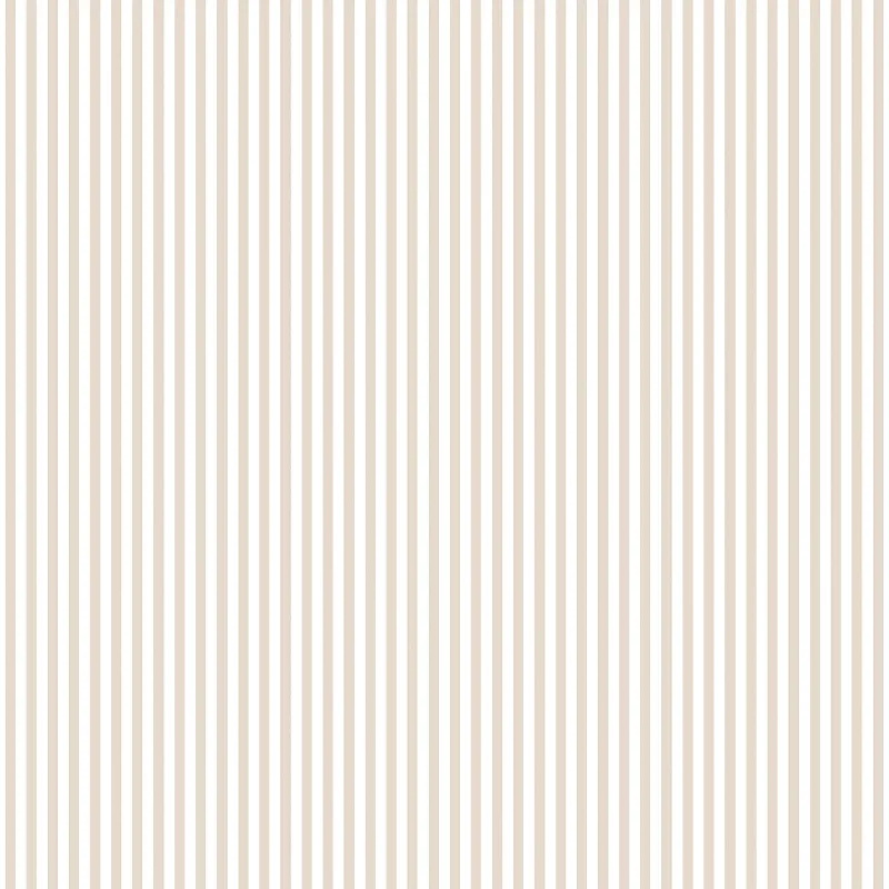 Striped Beige/White Wallpaper from the Miniatures 2 Collection