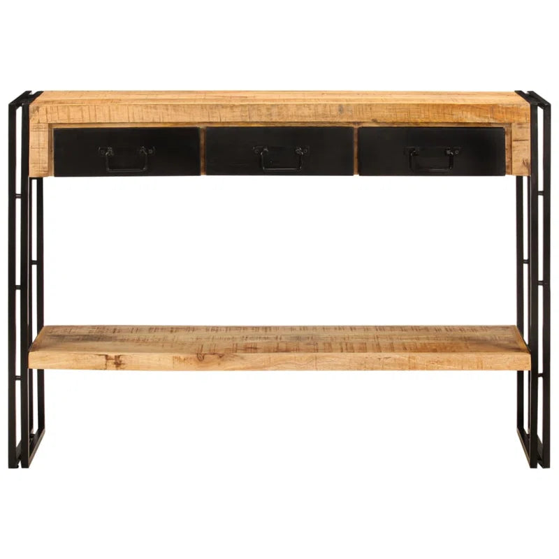 Malia 110cm Solid Wood Top Console Table