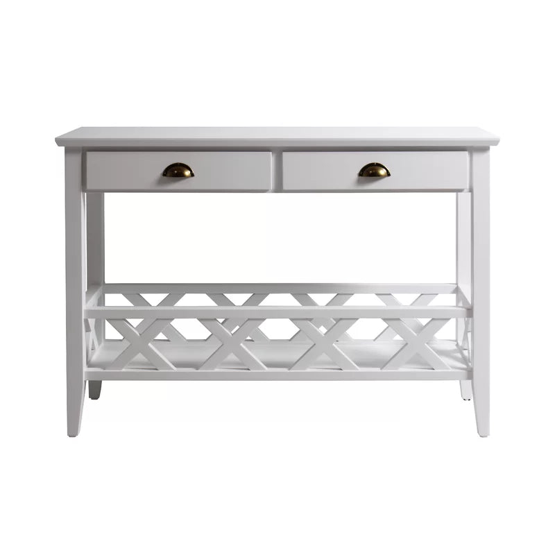 Olga Solid Wood Top Console Table