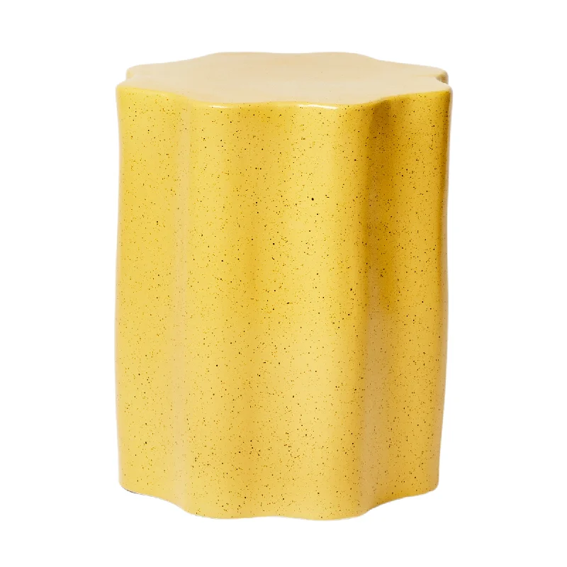 Wave Side Table (Speckle Mustard)