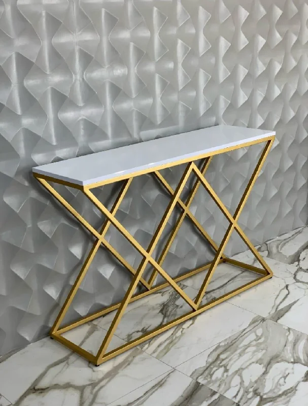 Delaila Cross Console Table