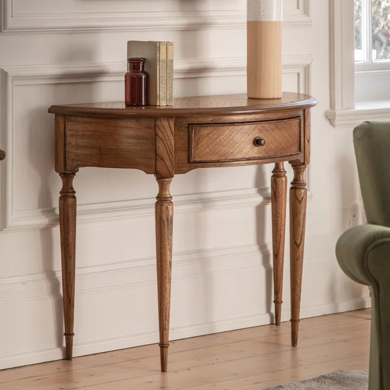 Ella Solid Wood Top Console Table