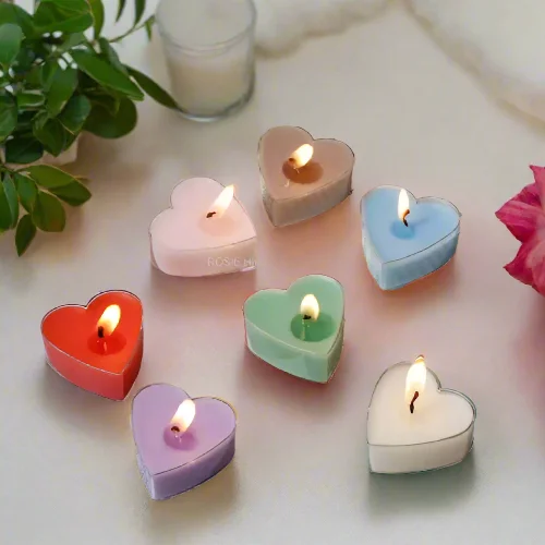 4in1 Heart  Mold Tealight Candle